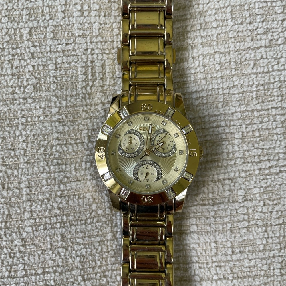 Relic gold watch